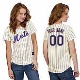 Customized New York Mets Baseball Jersey-Women's Stitched Home White Cool Base MLB Jersey,baseball caps,new era cap wholesale,wholesale hats