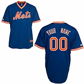 Customized New York Mets MLB Jersey-Men's Stitched Alternate Cooperstown Blue Baseball Jersey,baseball caps,new era cap wholesale,wholesale hats