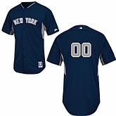 Customized New York Yankees Baseball Jersey-Women's Stitched 2014 Dark Blue Cool Base BP MLB Jersey,baseball caps,new era cap wholesale,wholesale hats