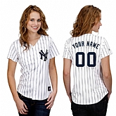 Customized New York Yankees Baseball Jersey-Women's Stitched Home White MLB Jersey,baseball caps,new era cap wholesale,wholesale hats