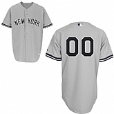 Customized New York Yankees Baseball Jersey-Women's Stitched Road Gray MLB Jersey,baseball caps,new era cap wholesale,wholesale hats