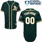 Customized Oakland Athletics MLB Jersey-Men's Stitched Alternate Green Cool Base Baseball Jersey,baseball caps,new era cap wholesale,wholesale hats