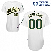 Customized Oakland Athletics MLB Jersey-Men's Stitched Home White Cool Base Baseball Jersey,baseball caps,new era cap wholesale,wholesale hats