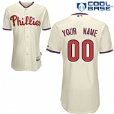 Customized Philadelphia Phillies Baseball Jersey-Women's Stitched Alternate White Cool Base Home MLB Jersey,baseball caps,new era cap wholesale,wholesale hats