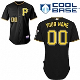Customized Pittsburgh Pirates MLB Jersey-Men's Stitched Alternate Black Cool Base Baseball Jersey,baseball caps,new era cap wholesale,wholesale hats