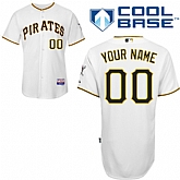 Customized Pittsburgh Pirates MLB Jersey-Men's Stitched Home White Cool Base Baseball Jersey,baseball caps,new era cap wholesale,wholesale hats