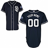 Customized San Diego Padres MLB Jersey-Men's Stitched Alternate Dark Blue Cool Base Baseball Jersey,baseball caps,new era cap wholesale,wholesale hats