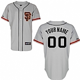 Customized San Francisco Giants Baseball Jersey-Women's Stitched Gray Cool Base MLB Jersey,baseball caps,new era cap wholesale,wholesale hats