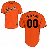 Customized San Francisco Giants Baseball Jersey-Women's Stitched Orange MLB Jersey,baseball caps,new era cap wholesale,wholesale hats