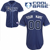 Customized Tampa Bay Rays MLB Jersey-Men's Stitched Alternate Dark Blue Cool Base Baseball Jersey,baseball caps,new era cap wholesale,wholesale hats