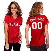 Customized Texas Rangers Baseball Jersey-Women's Stitched 2014 Alternate Red Cool Base MLB Jersey,baseball caps,new era cap wholesale,wholesale hats