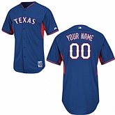 Customized Texas Rangers MLB Jersey-Men's Stitched 2014 Blue Cool Base BP Baseball Jersey,baseball caps,new era cap wholesale,wholesale hats