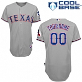 Customized Texas Rangers MLB Jersey-Men's Stitched Road Gray Cool Base Baseball Jersey,baseball caps,new era cap wholesale,wholesale hats