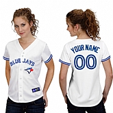 Customized Toronto Blue Jays Baseball Jersey-Women's Stitched Home White Cool Base MLB Jersey,baseball caps,new era cap wholesale,wholesale hats