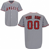 Customized Youth MLB Jersey-Angeles Angels of Anaheim Stitched Gray Cool Base Baseball Jersey,baseball caps,new era cap wholesale,wholesale hats