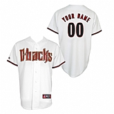 Customized Youth MLB Jersey-Arizona Diamondbacks Stitched Home White Cool Base Baseball Jersey,baseball caps,new era cap wholesale,wholesale hats