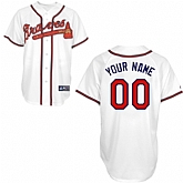 Customized Youth MLB Jersey-Atlanta Braves Stitched Home White Cool Base Baseball Jersey,baseball caps,new era cap wholesale,wholesale hats