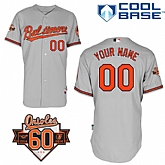 Customized Youth MLB Jersey-Baltimore Orioles Stitched Road Gray Cool Base Baseball Jersey,baseball caps,new era cap wholesale,wholesale hats