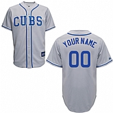 Customized Youth MLB Jersey-Chicago Cubs Stitched 2014 Road Gray Cool Base Baseball Jersey,baseball caps,new era cap wholesale,wholesale hats