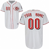 Customized Youth MLB Jersey-Cincinnati Reds Stitched Home White Cool Base Baseball Jersey,baseball caps,new era cap wholesale,wholesale hats