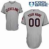 Customized Youth MLB Jersey-Cleveland Indians Stitched Road Gray Cool Base Baseball Jersey,baseball caps,new era cap wholesale,wholesale hats