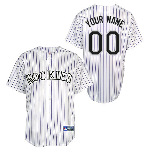 Customized Youth MLB Jersey-Colorado Rockies Stitched Home White Cool Base Baseball Jersey