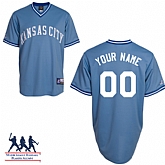 Customized Youth MLB Jersey-Kansas City Royals Stitched Alternate Light Blue Cool Base Baseball Jersey,baseball caps,new era cap wholesale,wholesale hats