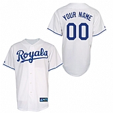 Customized Youth MLB Jersey-Kansas City Royals Stitched Home White Cool Base Baseball Jersey,baseball caps,new era cap wholesale,wholesale hats