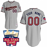 Customized Youth MLB Jersey-Minnesota Twins Stitched 2014 ALL Star Road Gray Cool Base Baseball Jersey,baseball caps,new era cap wholesale,wholesale hats