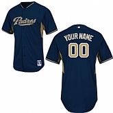 Customized Youth MLB Jersey-San Diego Padres Stitched 2014 Cool Base BP Blue Baseball Jersey,baseball caps,new era cap wholesale,wholesale hats