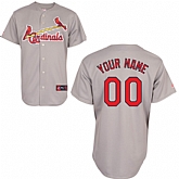 Customized Youth MLB Jersey-St. Louis Cardinals Stitched Road Gray Cool Base Baseball Jersey,baseball caps,new era cap wholesale,wholesale hats