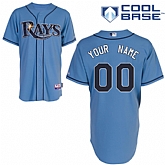 Customized Youth MLB Jersey-Tampa Bay Rays Stitched Alternate Blue Cool Base Baseball Jersey,baseball caps,new era cap wholesale,wholesale hats