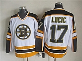 Boston Bruins #17 Milan Lucic White CCM Throwback Jerseys,baseball caps,new era cap wholesale,wholesale hats