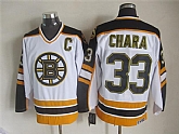 Boston Bruins #33 Zdeno Chara White CCM Throwback Jerseys,baseball caps,new era cap wholesale,wholesale hats
