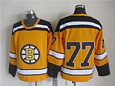 Boston Bruins #77 Ray Bourque Yellow CCM Throwback Jerseys,baseball caps,new era cap wholesale,wholesale hats