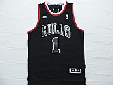 Chicago Bulls #1 Derrick Rose Black Fashion Jerseys,baseball caps,new era cap wholesale,wholesale hats