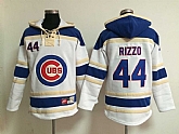 Chicago Cubs #44 Anthony Rizzo White Hoodie,baseball caps,new era cap wholesale,wholesale hats