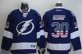 Tampa Bay Lightning #30 Ben Bishop USA Flag Fashion Blue Jerseys,baseball caps,new era cap wholesale,wholesale hats
