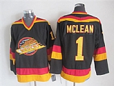 Vancouver Canucks #1 Kirk Mclean Black CCM Throwback Jerseys,baseball caps,new era cap wholesale,wholesale hats