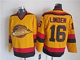 Vancouver Canucks #16 Linden Gold CCM Throwback Jerseys,baseball caps,new era cap wholesale,wholesale hats