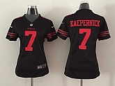 Womens Nike San Francisco 49ers #7 Colin Kaepernick 2015 Black Game Jerseys,baseball caps,new era cap wholesale,wholesale hats