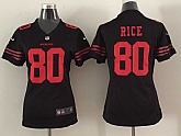 Womens Nike San Francisco 49ers #80 Jerry Rice 2015 Black Game Jerseys,baseball caps,new era cap wholesale,wholesale hats