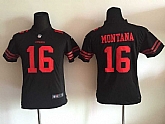 Youth Nike San Francisco 49ers #16 Joe Montana 2015 Black Game Jerseys,baseball caps,new era cap wholesale,wholesale hats