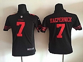 Youth Nike San Francisco 49ers #7 Colin Kaepernick 2015 Black Game Jerseys,baseball caps,new era cap wholesale,wholesale hats