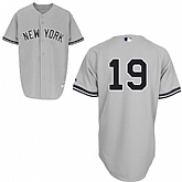 #19 Masahiro Tanaka Gray MLB Jersey-New York Yankees Stitched Player Baseball Jersey