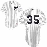 #35 Michael Pineda White Pinstripe MLB Jersey-New York Yankees Stitched Player Baseball Jersey