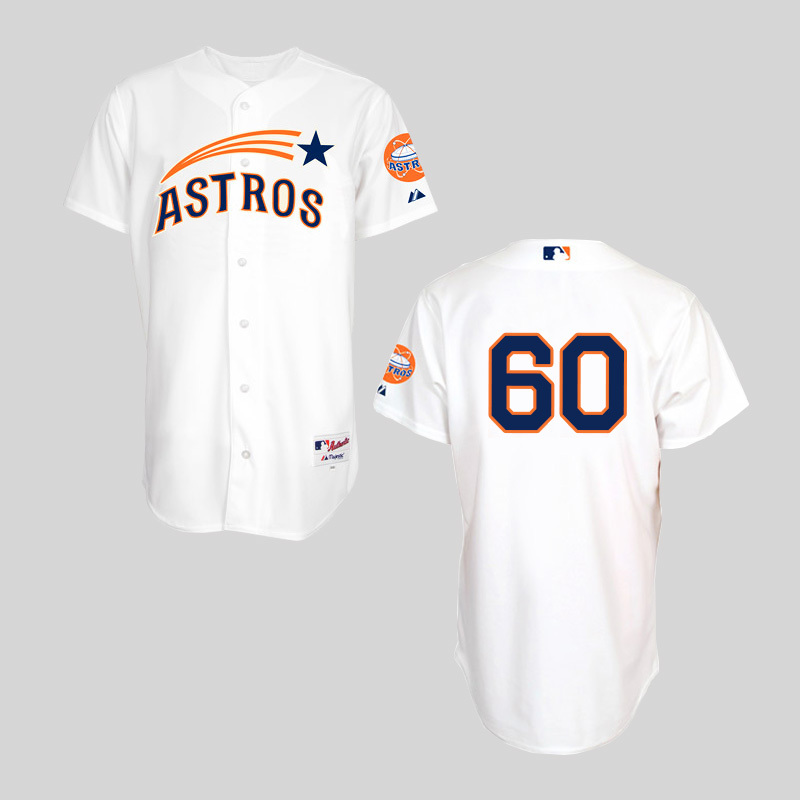 #60 Dallas Keuchel White MLB Jersey-Houston Astros Authentic Stitched Cool Base Baseball Jersey