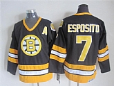 Boston Bruins #7 Phil Esposito Black CCM Throwback Jerseys,baseball caps,new era cap wholesale,wholesale hats