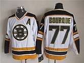 Boston Bruins #77 Ray Bourque White CCM Throwback Jerseys,baseball caps,new era cap wholesale,wholesale hats