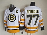 Boston Bruins #77 Ray Bourque White Throwback CCM Jerseys,baseball caps,new era cap wholesale,wholesale hats